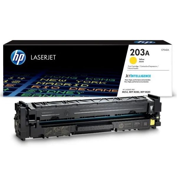 HP 203A Yellow LaserJet Toner Cartridge - CF542A.