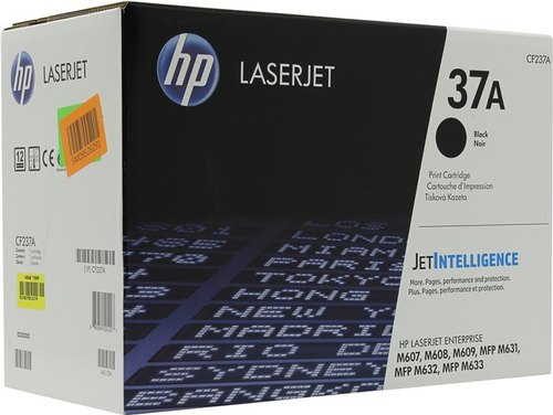 HP Original 37A CF237A Black Toner Cartridge.