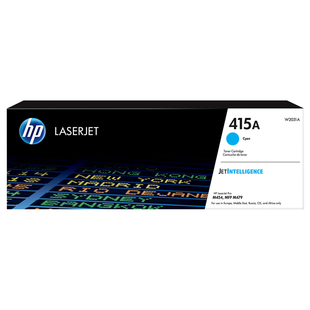 HP 415A Cyan LaserJet Toner Cartridge W2031A.