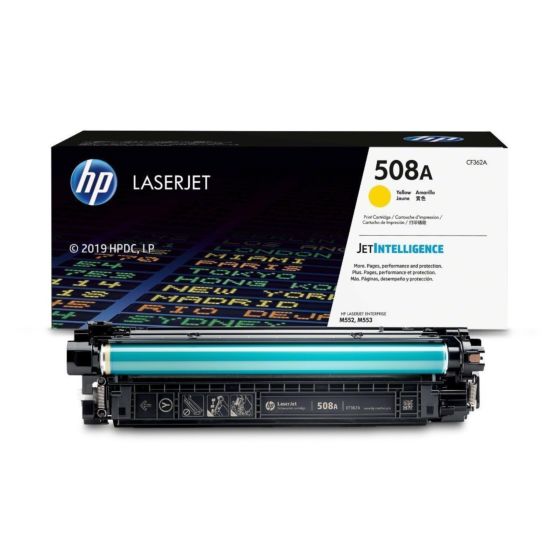 HP Original 508A CF362A YellowLaserJet Toner Cartridge.