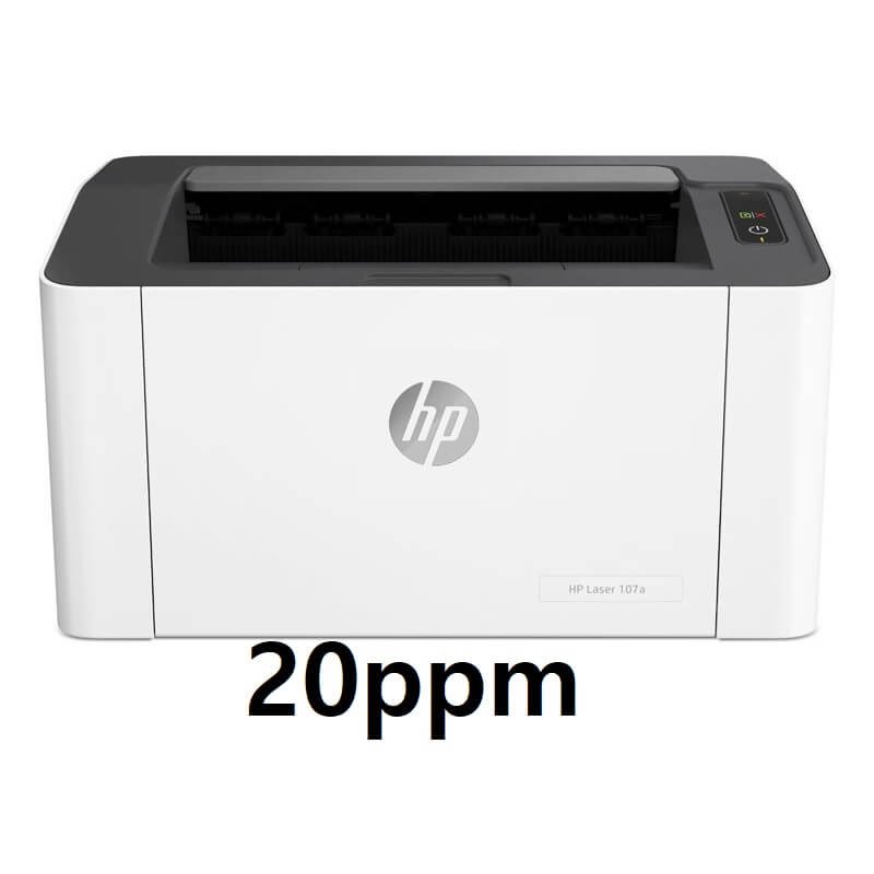 HP 107w Laserjet Printer, 20ppm, USB.