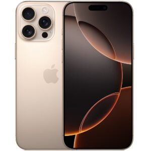 Apple iPhone 16 Pro Max - 256GB - Desert Titanium - 5G - 6.9" - Middle East Version.
