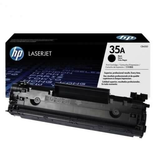 Hp Original 35A CB435A Black Toner Cartridge.