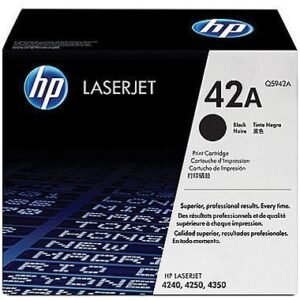 Hp Original 42A Q5942A Black Toner Cartridge.