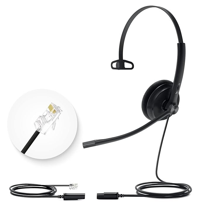 Yealink Headset YHS34M - Mono (Singal Side) With RJ9.
