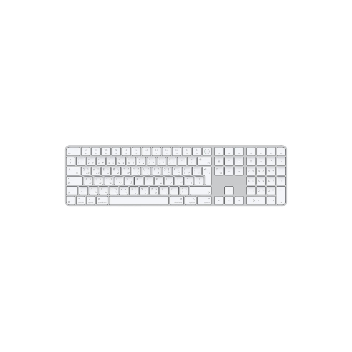 Apple Magic Keyboard with Touch ID Numeric Mac - Bluetooth, Arb/Eng, White
