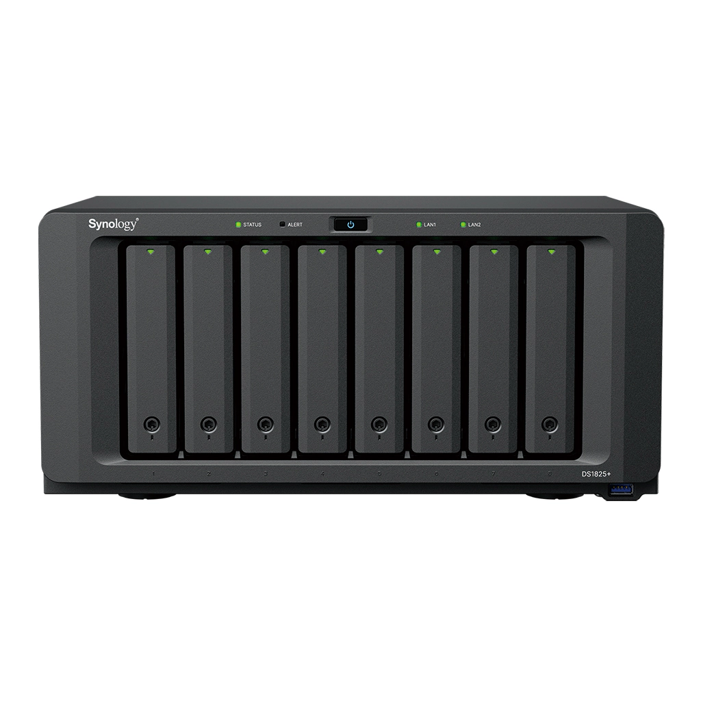 Synology DiskStation DS1825+ - SATA, M.2 NVMe, 8-Bays, USB, LAN, PCIe