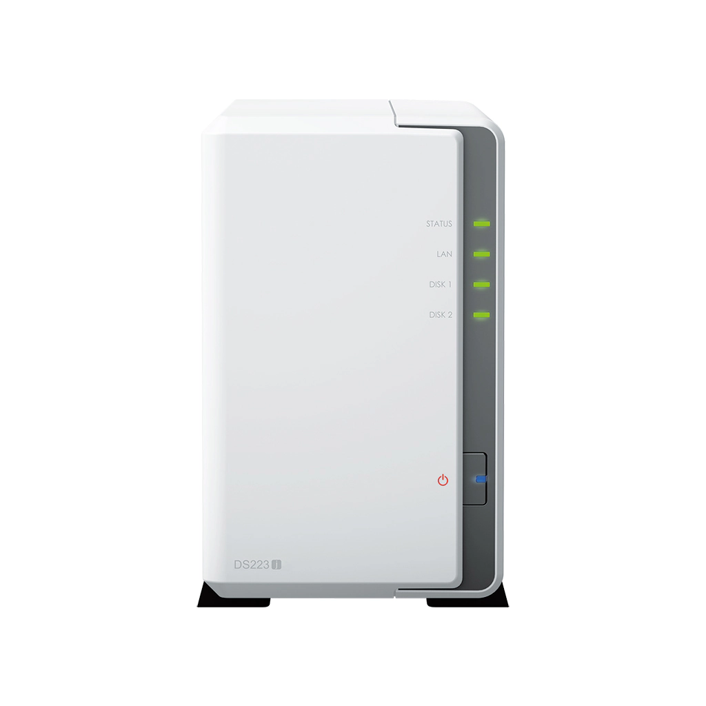 Synology Storage DiskStation DS223J - SATA, 2-Bays, USB, LAN, Disk Less
