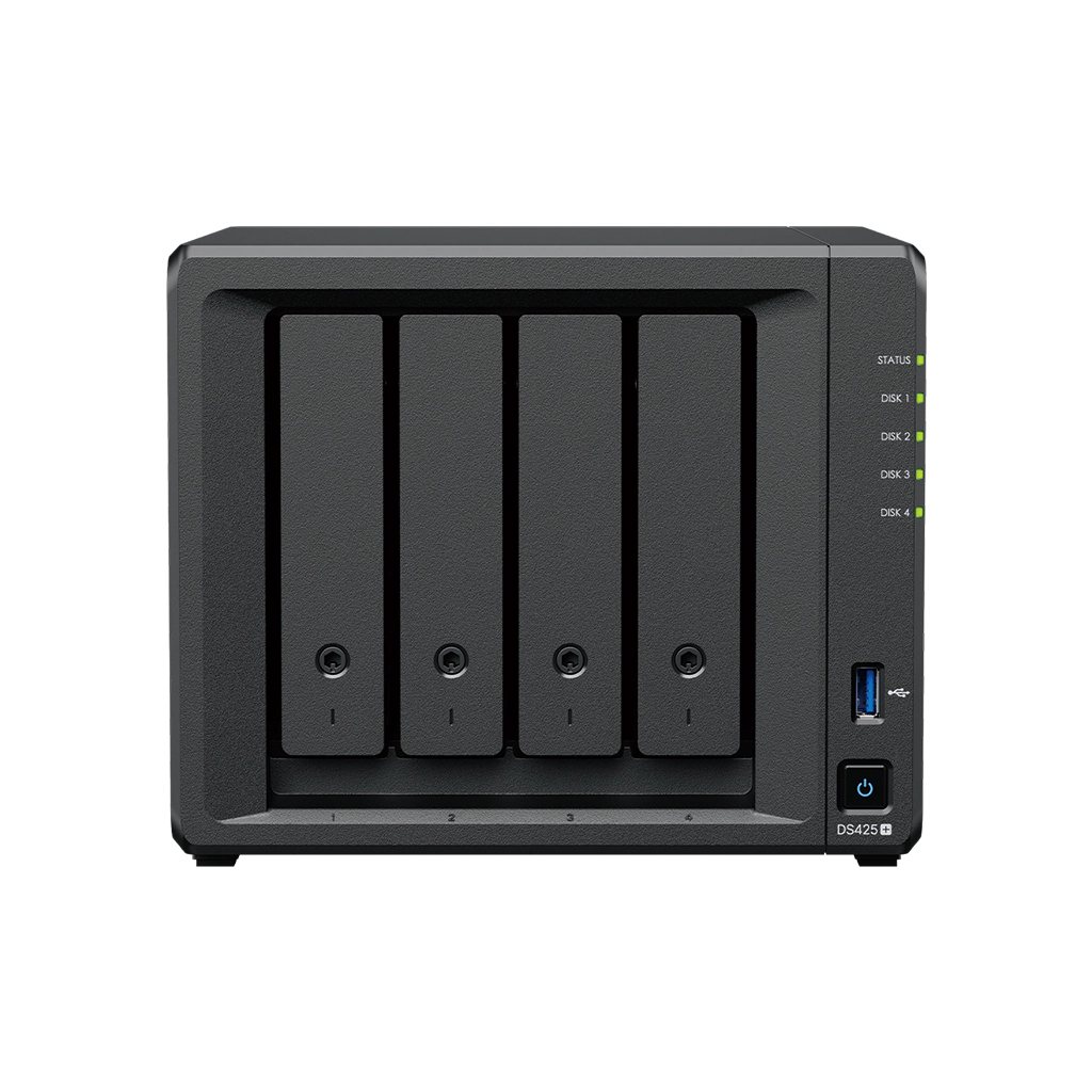 Synology DiskStation DS425+ 4-Bay NAS Enclosure Case, 2.5GbE