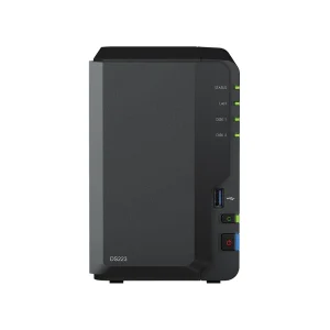 Synology Storage DiskStation DS223 - SATA, 2-Bays, USB, LAN, Disk Less