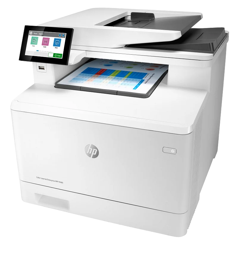 HP Color LaserJet Enterprise MFP M480f - 27ppm, A4, USB, LAN, FAX, Color Laser - Printer - Image 2