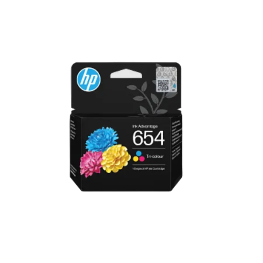 HP 654 Tri-Color Original Ink Advantage Cartridge