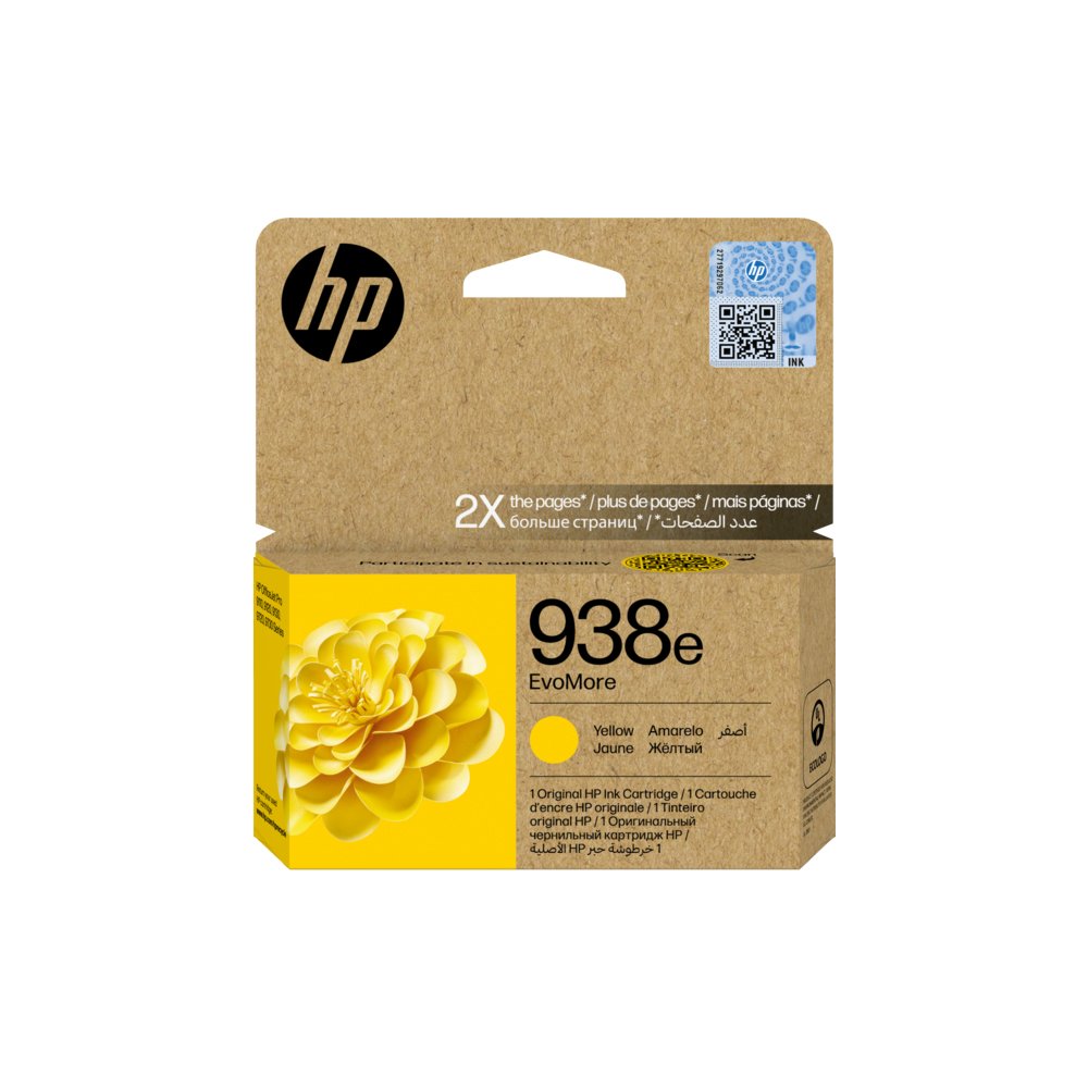 HP 938e EvoMore Yellow Original Ink Cartridge