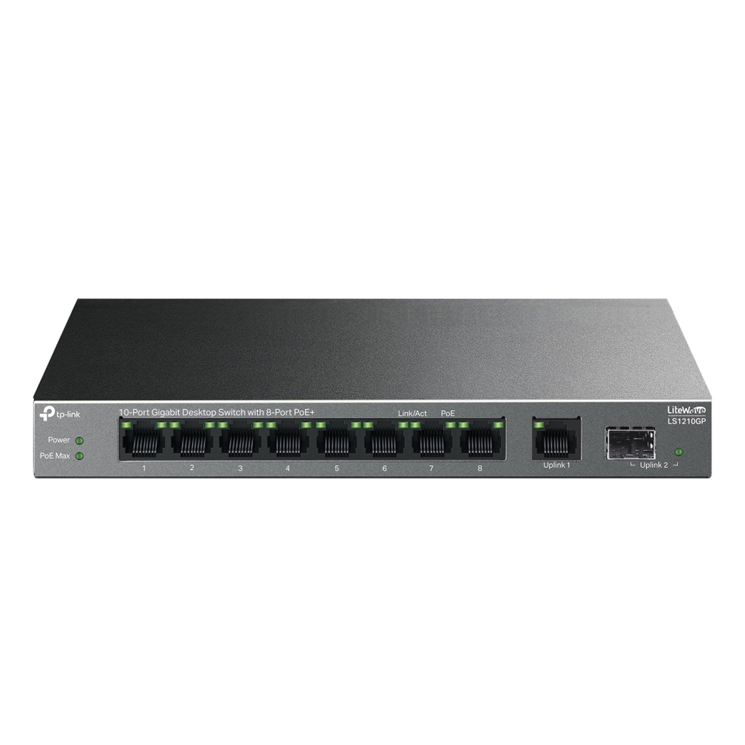 TP-Link Poe switch 10-Port Gigabit with 8-Port PoE+ LS1210GP