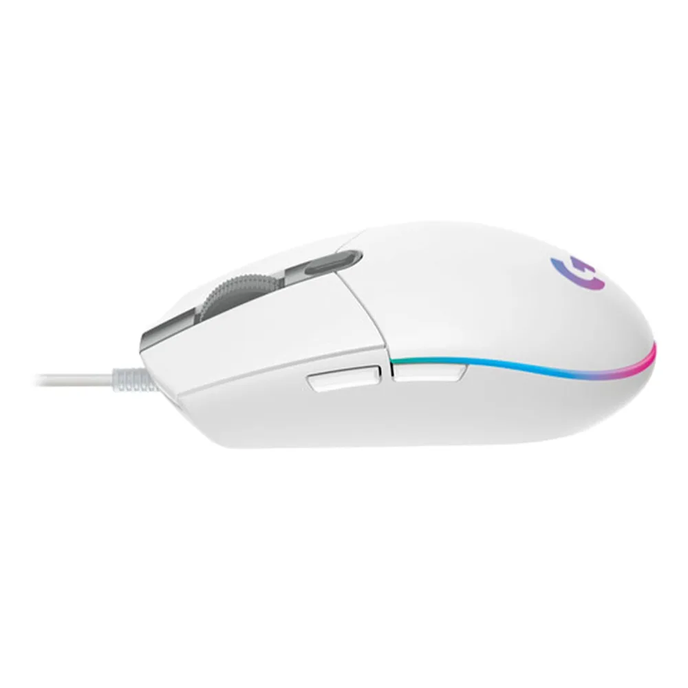 Logitech G203 LightSync RGB Wired Gaming Mouse, White - Image 2