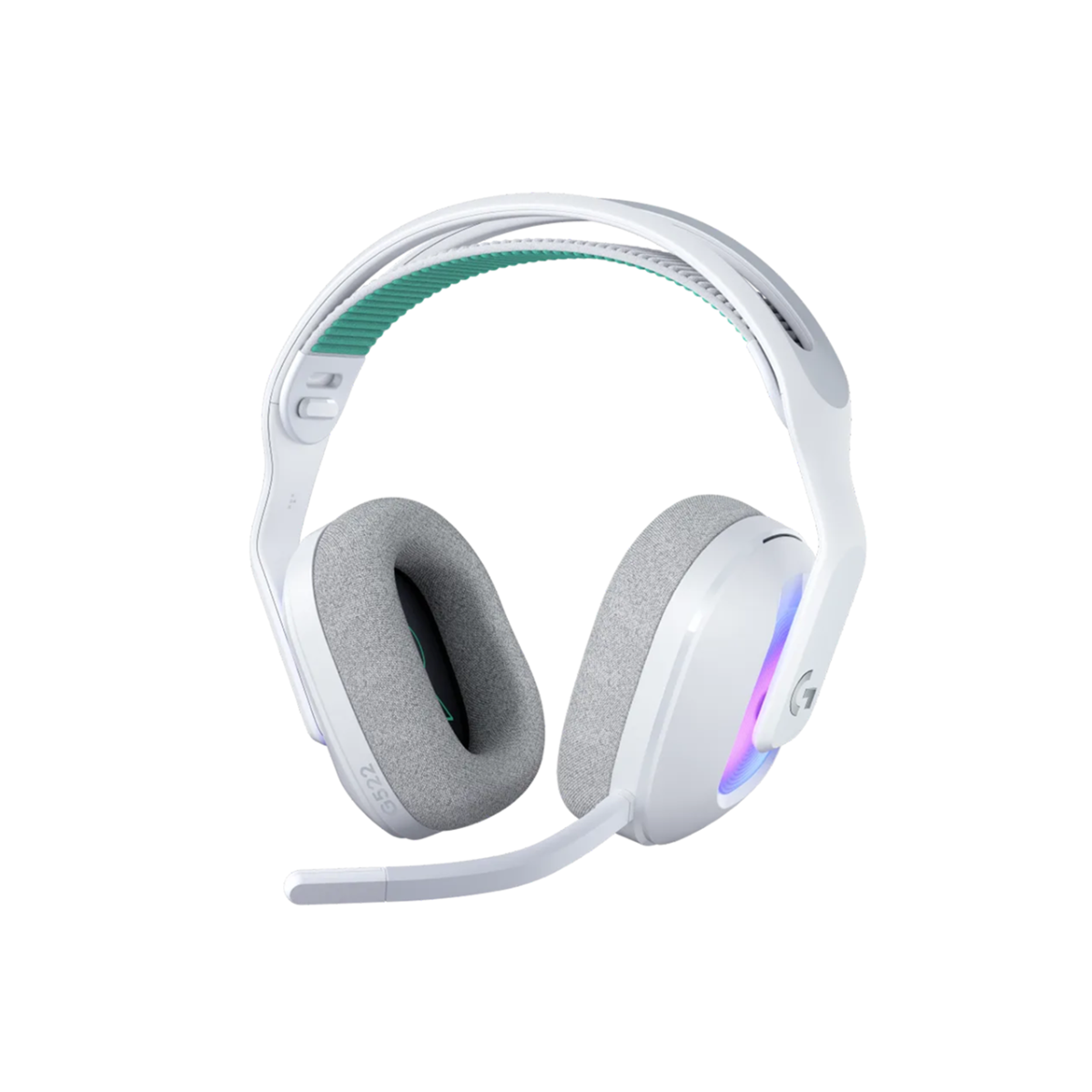 Logitech G522 LIGHTSPEED Wireless Gaming Headset with LIGHTSYNC RGB - White, 981-001550