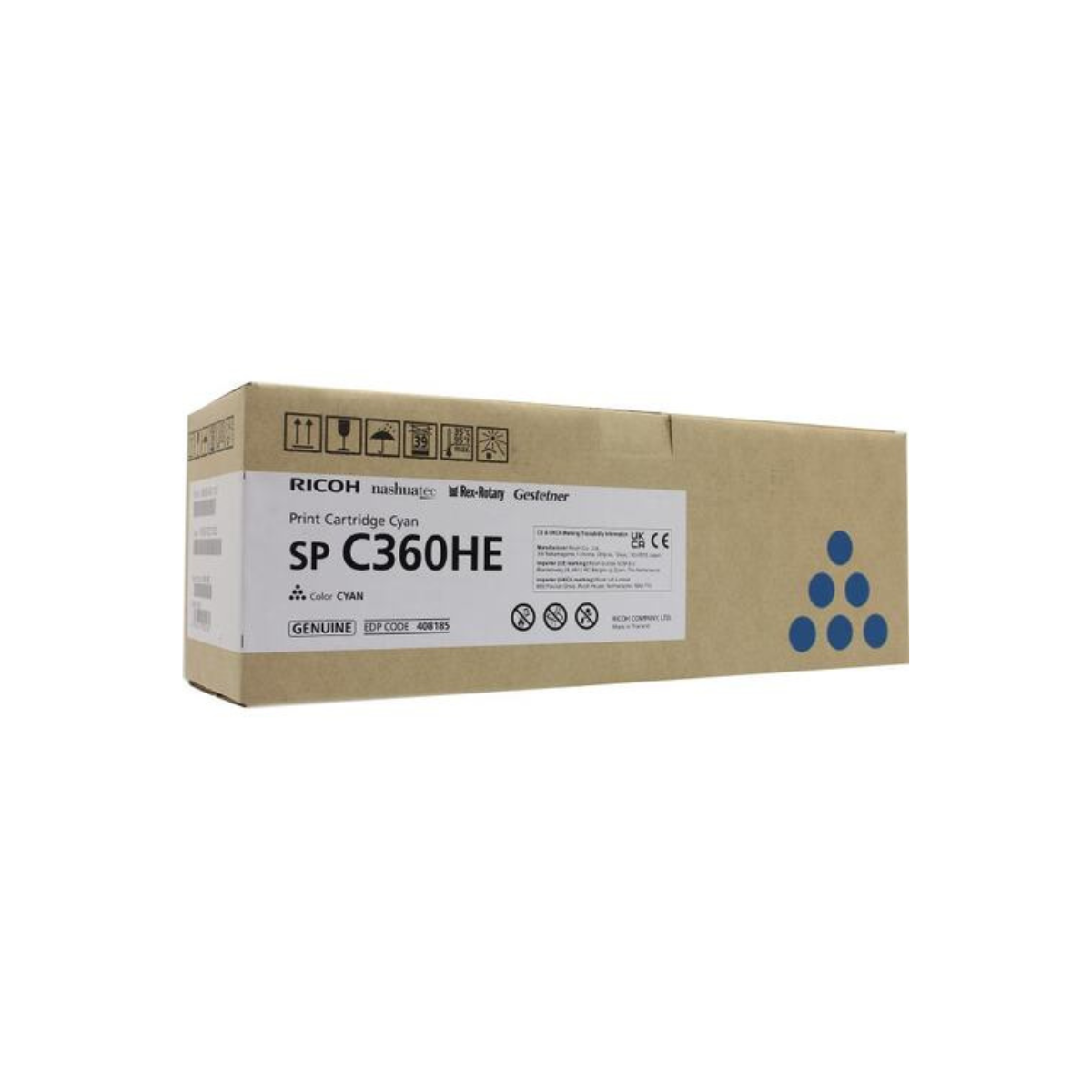 Ricoh SP C360HE Cyan Toner Cartridge