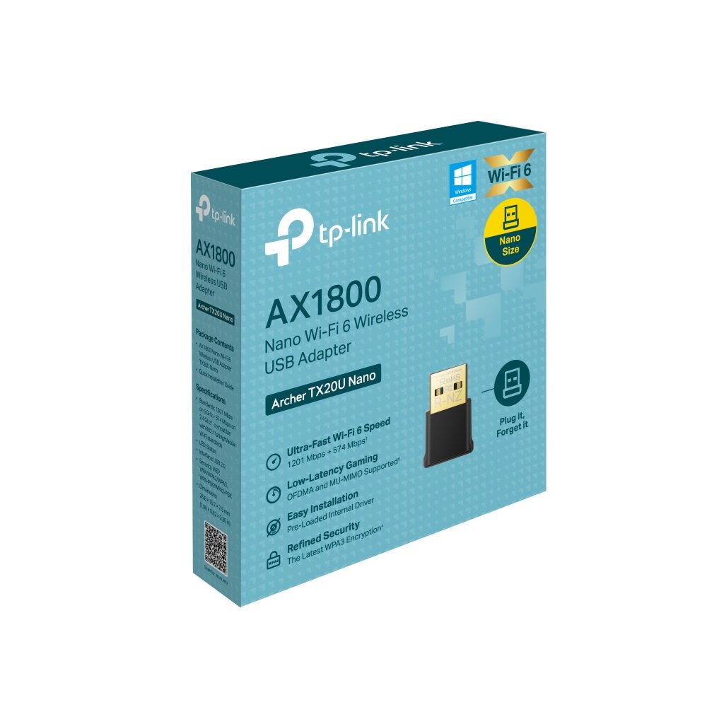 TP-Link AX1800 Nano Wi-Fi 6 Wireless USB Wifi Adapter, Archer TX20U Nano - Image 2