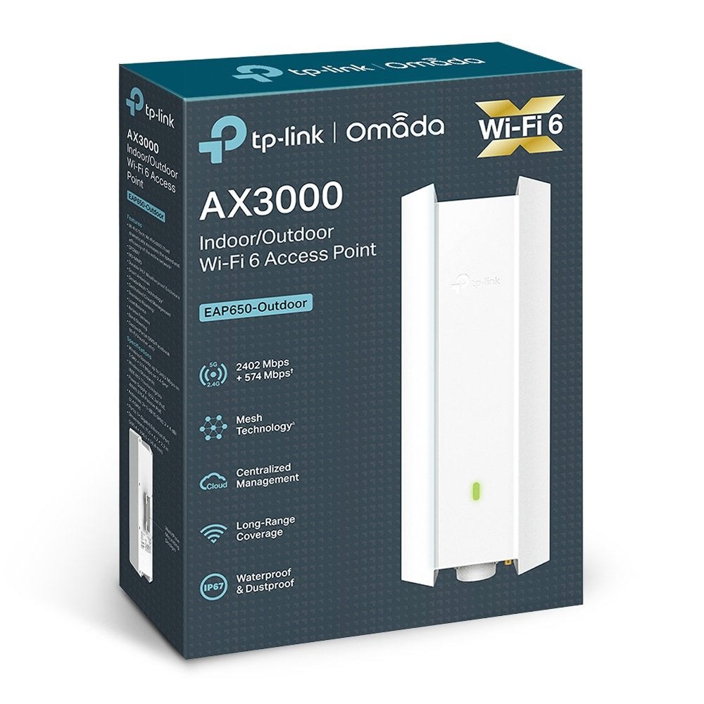 TP-Link EAP650-Outdoor (AX3000) Indoor/Outdoor WiFi 6 Access Point