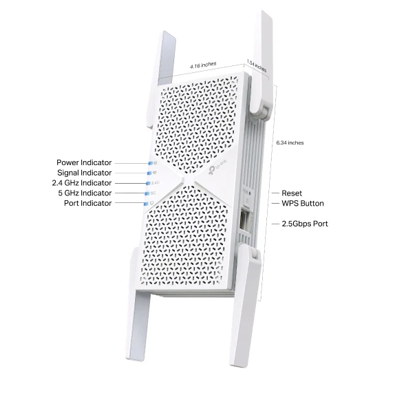 TP-Link Range Extender RE405BE BE6500 Dual-Band WiFi 7 - Image 2