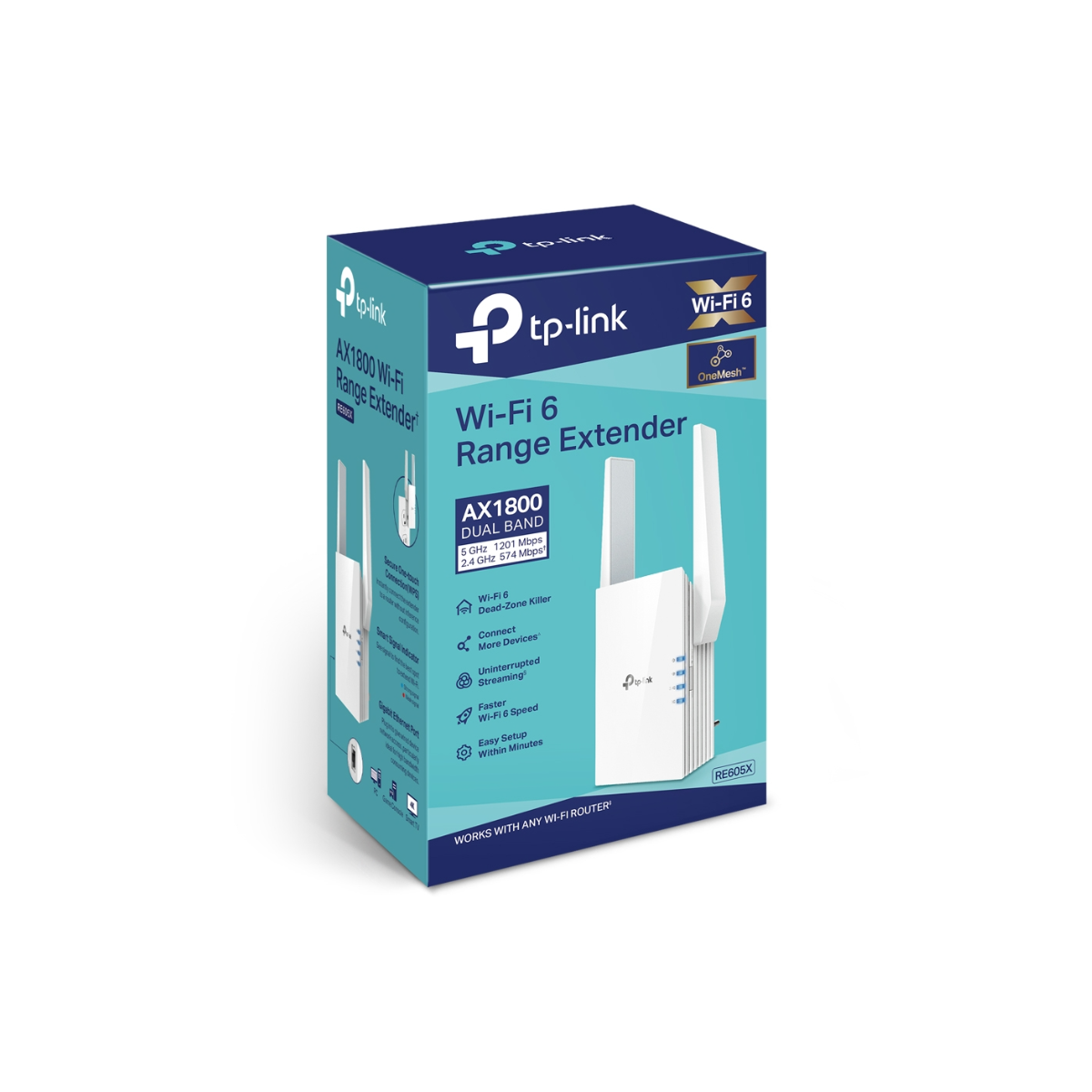 TP-Link RE605X AX1800 WiFi 6 Wireless Range Extender