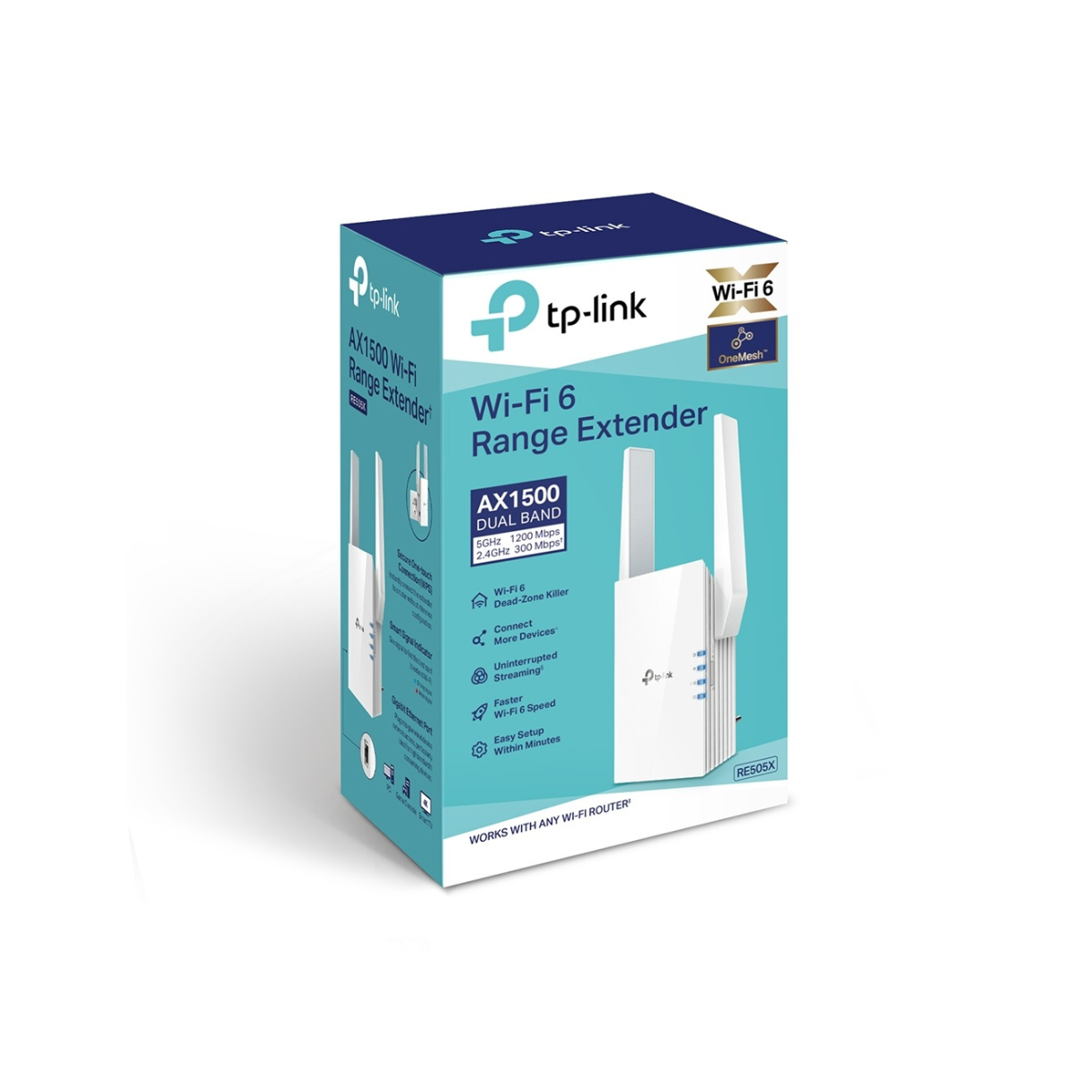 TP-Link RE505x AX1500 WiFi 6 Wireless Dual Band Range Extender