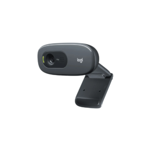 Logitech C270 HD Webcam - USB 2.0 - Wired - Black