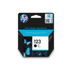 HP 123 Black Ink Cartridge - Black Color