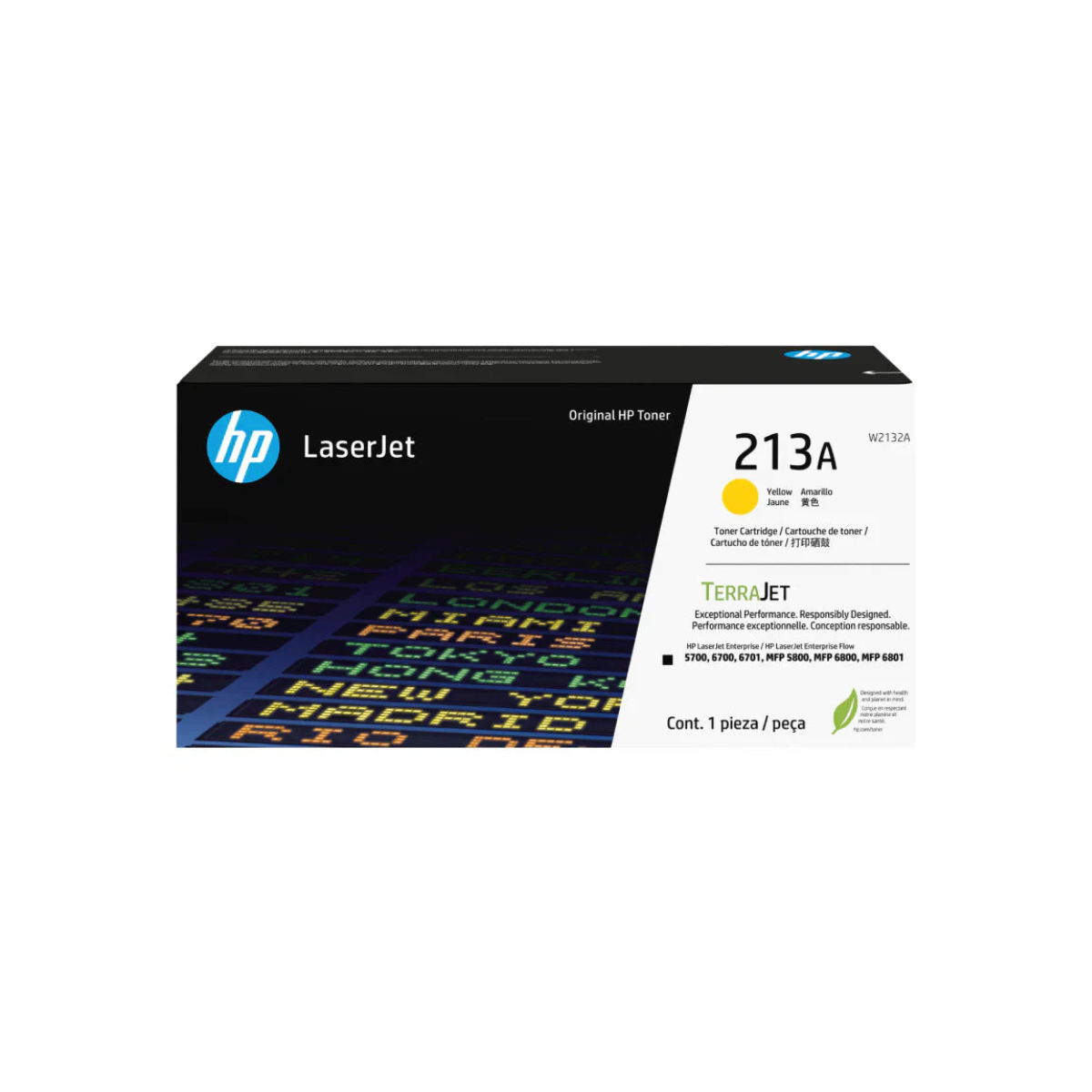 HP 213A Original LaserJet Toner Cartridge - Yellow Color