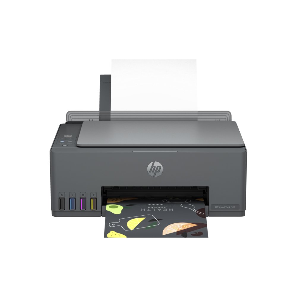 HP Smart Tank 581 AIO Color Inkjet Printer, A4, USB, Wi-Fi, Bluetooth