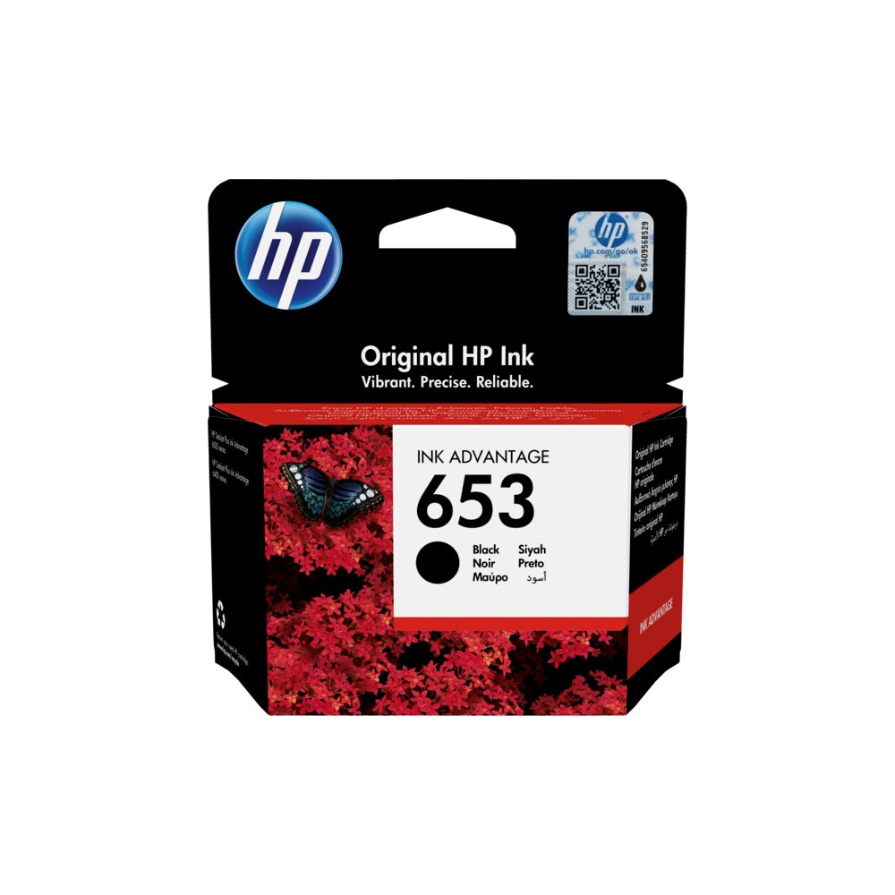 HP 653 Black Original Ink Cartridge