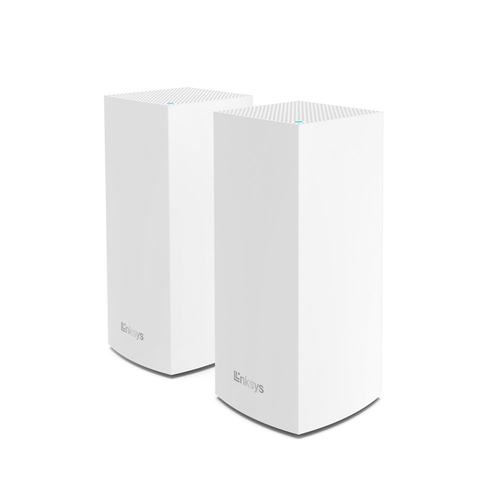 Linksys Velop Whole Home Intelligent Mesh WiFi 6 MX10600 (AX5300) System, Tri-Band, 2-pack