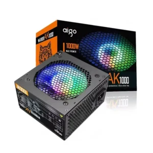 Aigo Darkflash AK1000 RGB Non-Modular Gaming Power Supply 1000W - Black