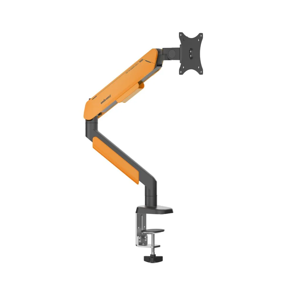 AndaSeat A91S Stealth Pro II A9 Ergonomic Single Monitor Arm - 17-32 Inch - Black-Orange-1