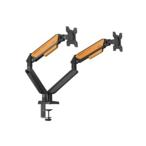AndaSeat Stealth II Duo A6D-2S Ergonomic Monitor Arm - 17-32 Inch - Black-Orange-1
