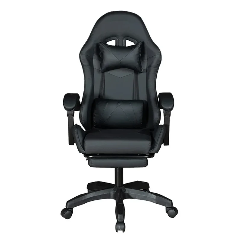 GADGETON Imperial Series PVC Leather Gaming Chair With Footrest - Black