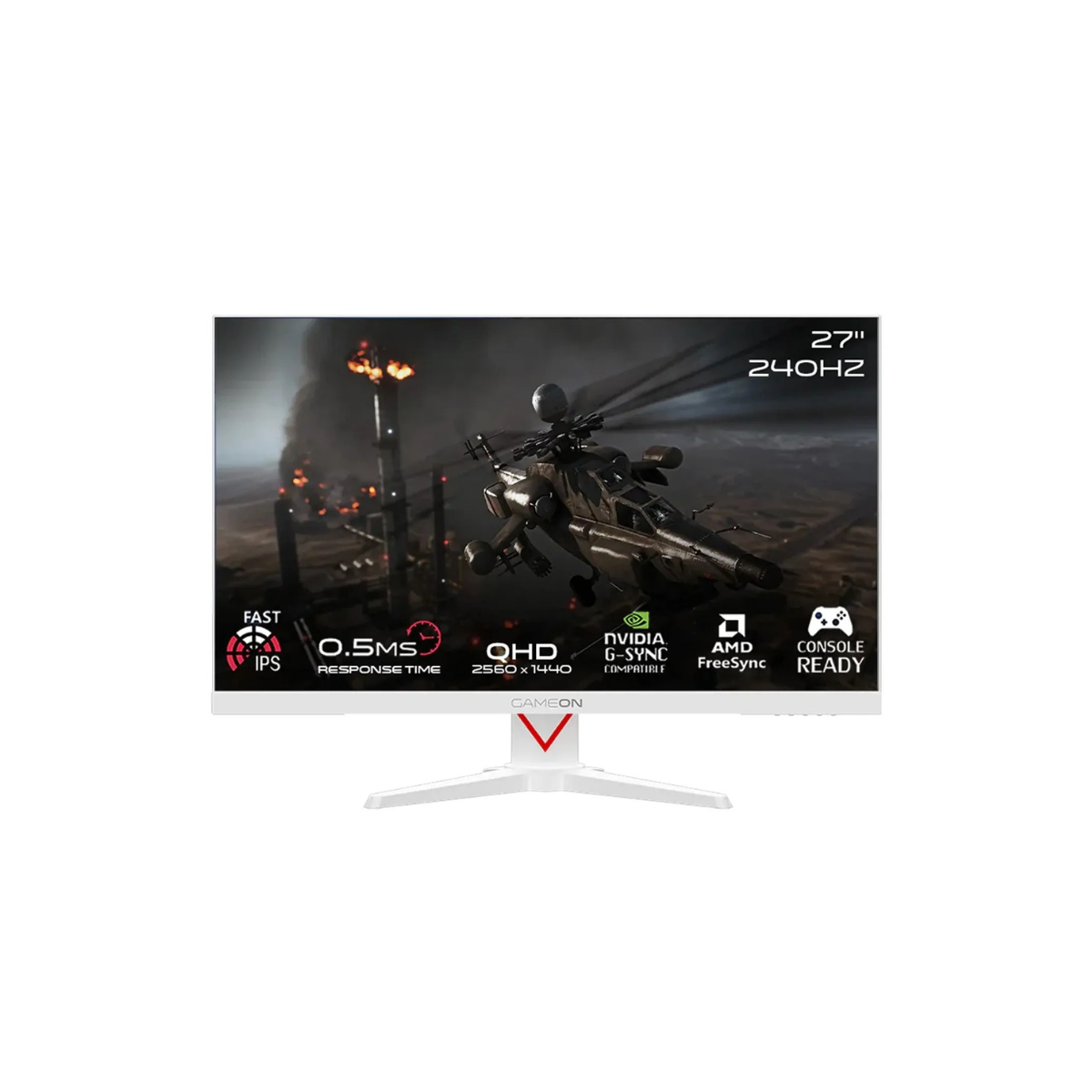 GAmeOn Gaming Monitor 27" White