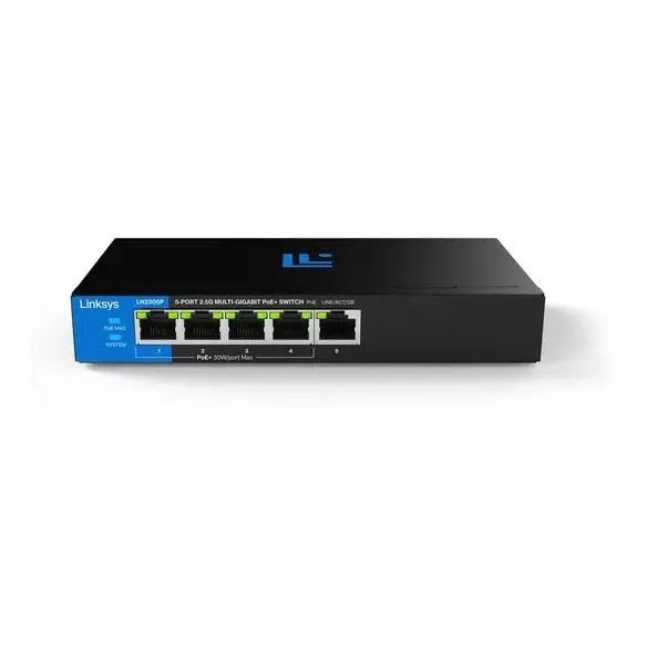 Linksys 5 Port 2.5 Gigabit Switch Unmanaged POE - LN2305P