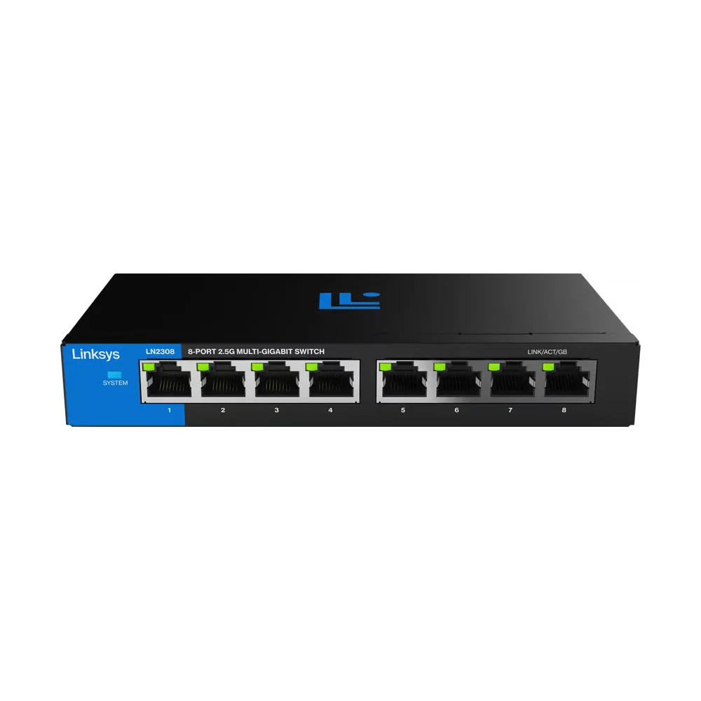 Linksys 8 Port 2.5 Gigabit Switch Unmanaged - LN2308