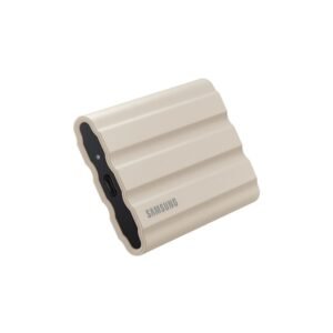 SAMSUNG 2TB External T7 Portable SSD Shield Beige - MU-PE2T0K