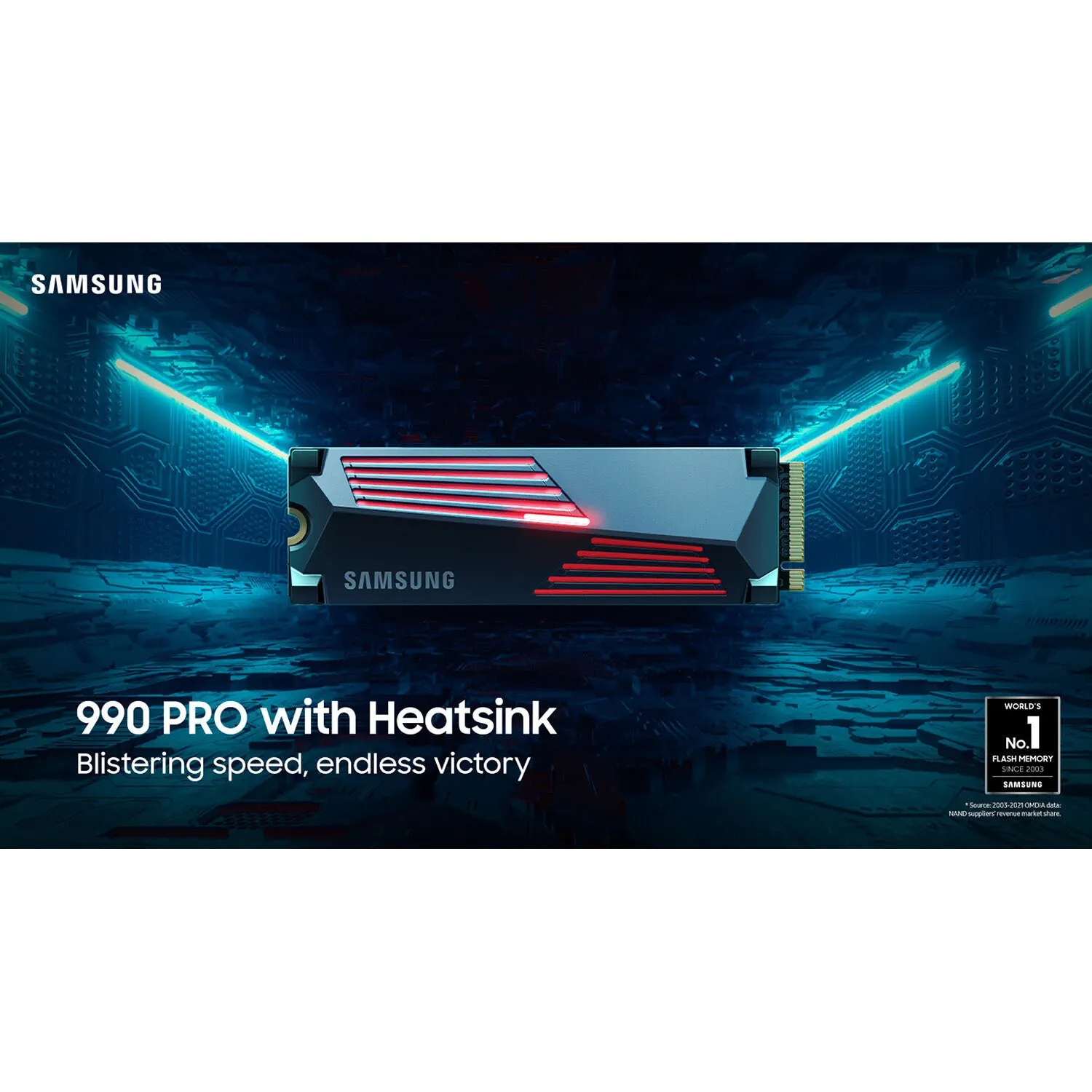 Samsung 990 PRO SSD with Heatsink NVMe M.2 - 1TB - Read Speed Up to 7450 - Write Speed Up to 6900 MB/s - Image 2