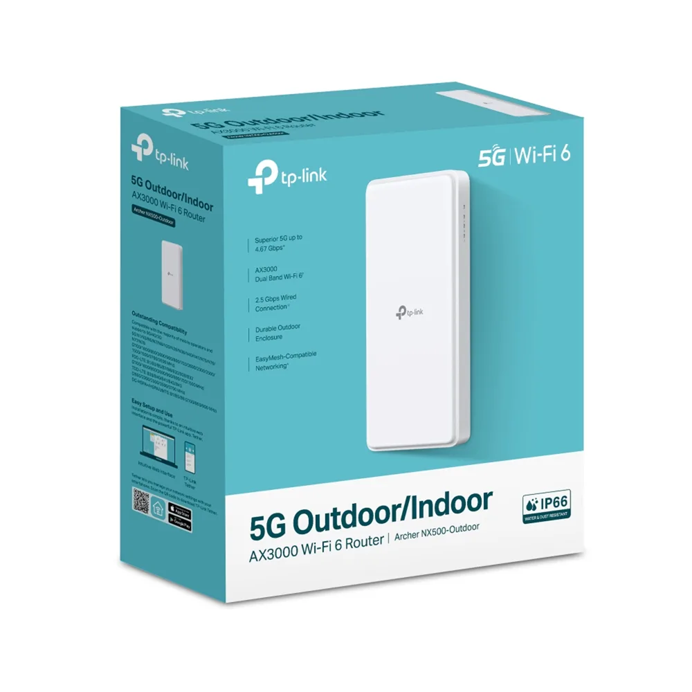 TP-Link Archer NX500-Outdoor 5G AX3000 WiFi 6 Outdoor Router