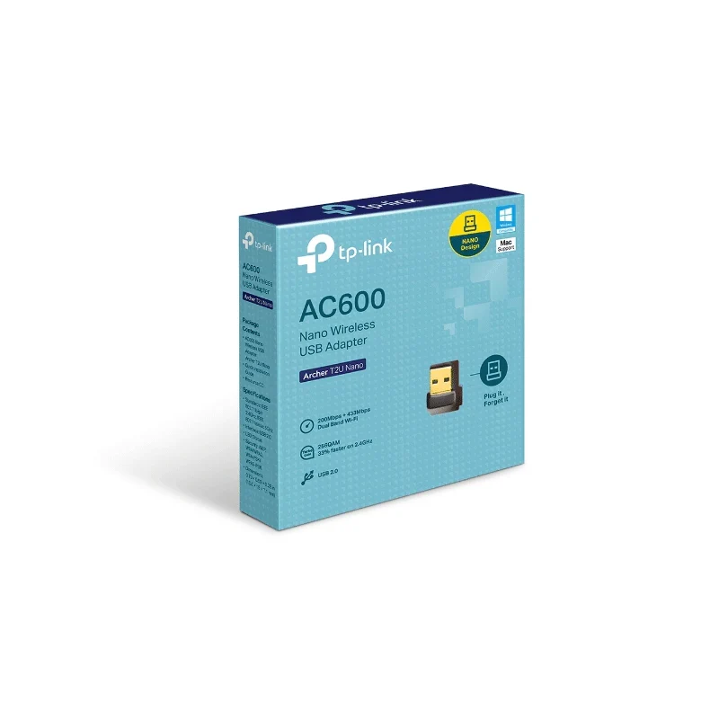 TP-Link Archer T2U AC600 Nano Wireless USB Adapter