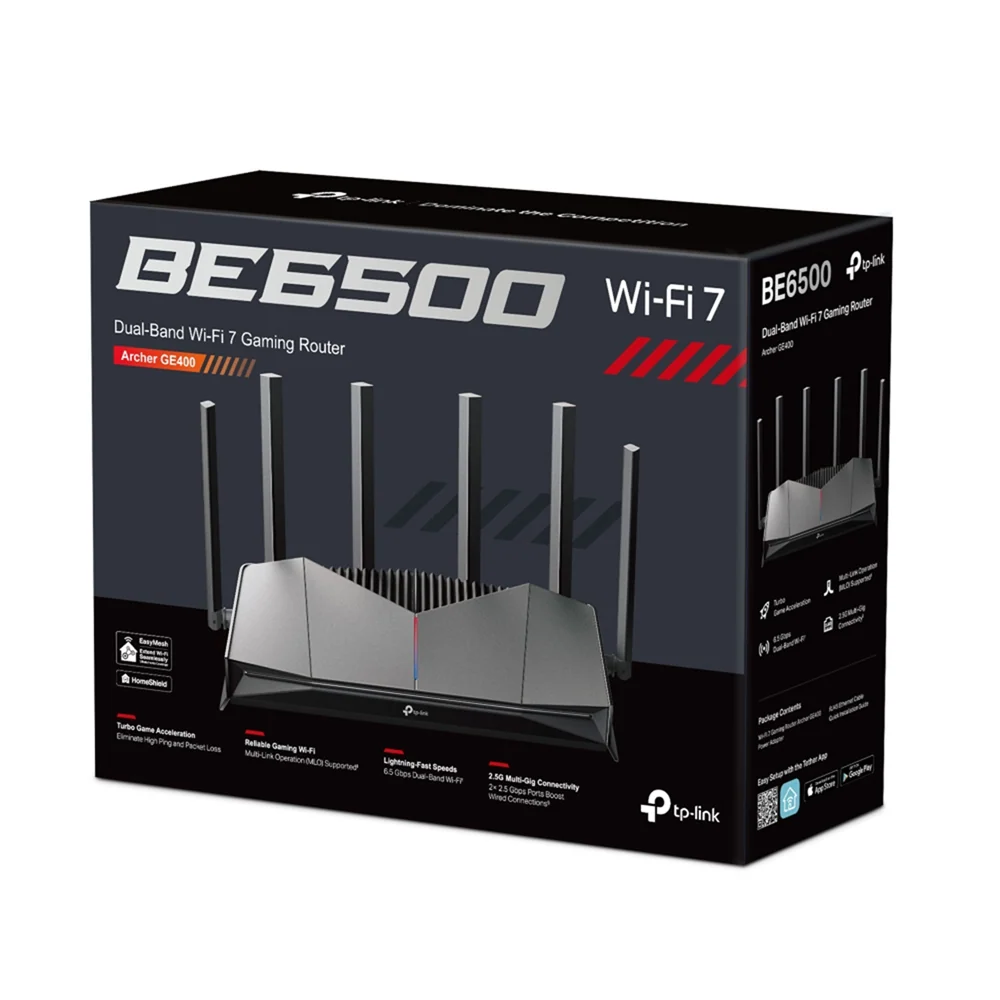 TP-Link GE400 BE6500 Dual-Band WiFi 7 Gaming Router