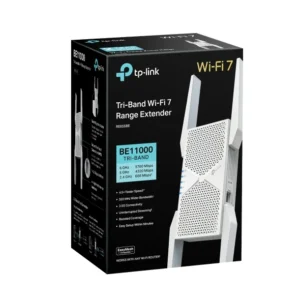 TP-Link RE655BE BE11000 Tri-Band WiFi 7 Range Extender