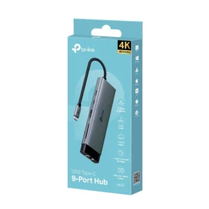 TP-Link Type-C 9 in 1 USB Hub - HDMI - USB-C - USB 3.0 - Micro SD - SD - RJ45 - UH9120C)