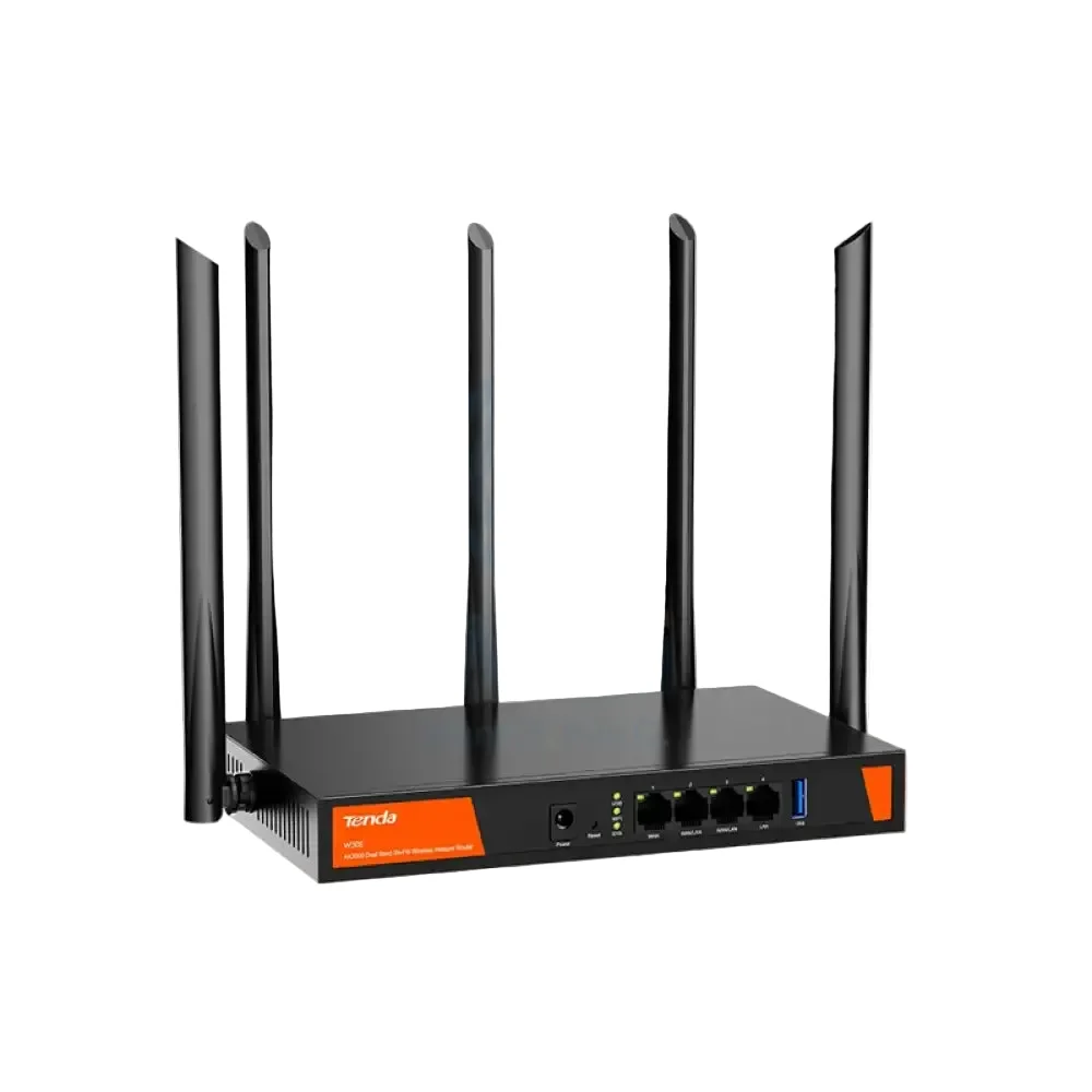 Tenda (W30E) AX3000 Dual Band WiFi-6 Wireless Hotspot Router