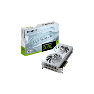 GigaByte GeForce RTX 5060 EAGLE OC ICE 8GB GDDR7 Graphics Card - White - GV-N5060EAGLEOC ICE-8GD
