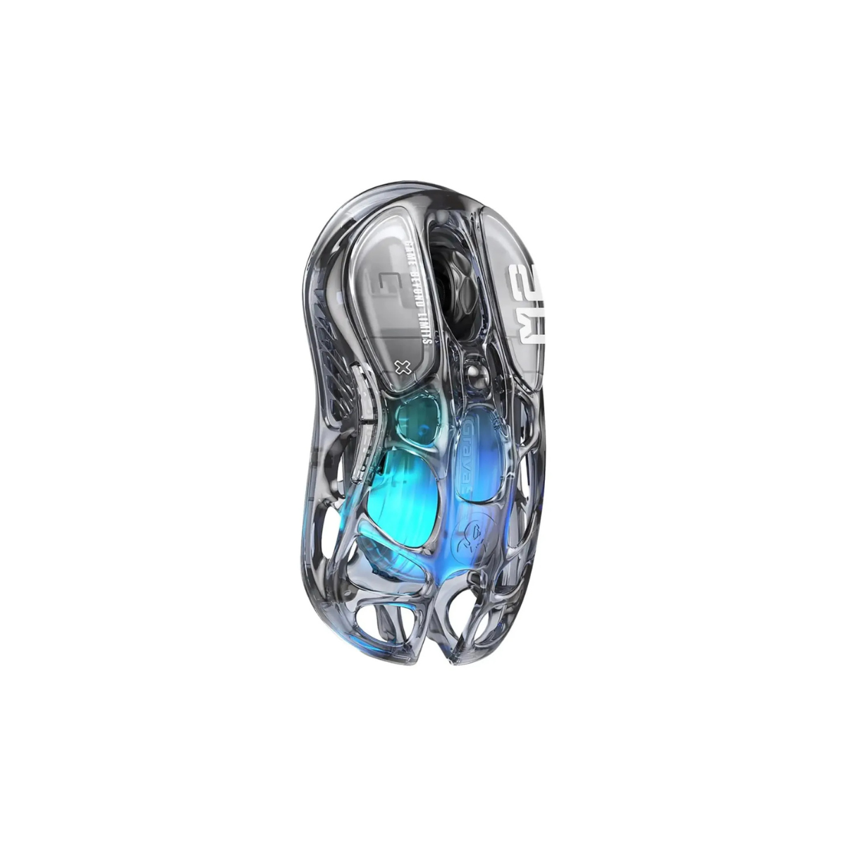 GravaStar Mercury M2 Wireless Gaming Mouse - Transparent Black