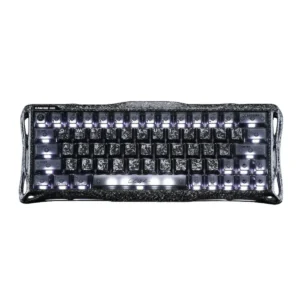 GravaStar Mercury V60 Pro 60% Hall Effect Magnetic Switch Gaming Keyboard Special Edition - Cyber Frost Black